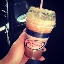 Ice cap w/ chocolate milk #icedcap #timhortons #toronto #birthday