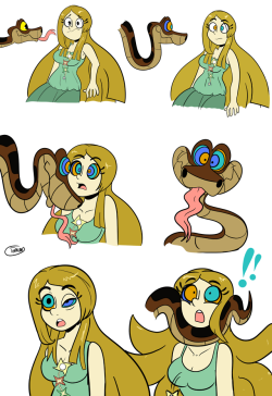 penkenarts:  Kaa hypnosis sequence commission featuring my friend’s