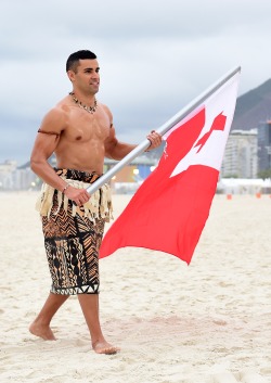 boyzoo:  Pita Taufatofua at “The Today Show” during Rio Olympics