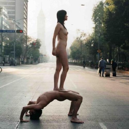 benudetoday:  in the honor of nudismWe should stand up in the honor of nudism http://bit.ly/1F5JuTT  Nude Exercise Demonstrations