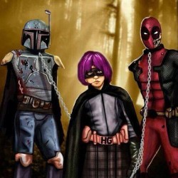 #bobafett #hitgirl #deadpool #starwars #kickass #marvel #marvelcomics