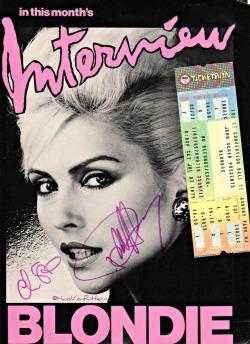 lanyo:Debbie Harry’s Interview cover June 1979 -Illustration