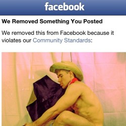 #facebook doesn’t like #gays or something like that! 