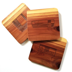 it8bit:  NES-themed Bamboo Coaster Set  Set of 3 for ฤ(USD)