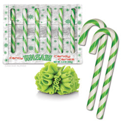 berthoodle:  vorpal-claws:  archiemcphee:  Wasabi Candy Canes