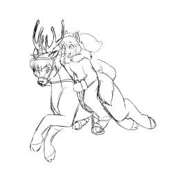 sianiithesillywolf: Ky as my reindeer companion~ owo Hard to