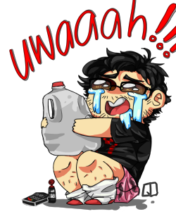 quwackduck:  My first ever contribution to the Markiplier fandom! Mark after he went through the 5 Million Scoville Hot Sauce Challenge.