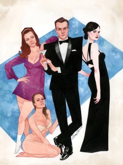 browsethestacks:  James Bond - Beauties and Villains by Kevin