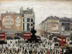 phoebebishopwright:  Lowry’s Piccadilly Circus, 1960 (saw his