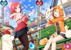 umisonodass:  Cool UR Maki Nishikino and Smile UR Honoka Kousaka