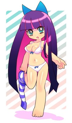 myassortedfetishes:  The influx of Panty and Stocking is completely