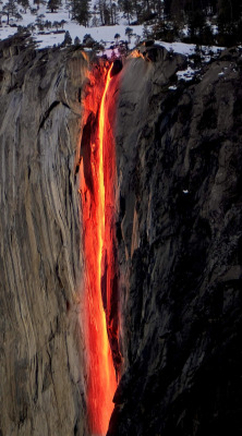 red-lipstick:  Gary Hart - Horsetail Falls, El Capitan, Yosemite