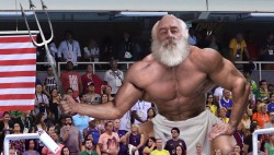 theonion:  Michael Phelps Spots Estranged Father Poseidon In Stands 