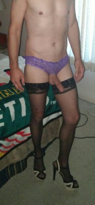 cockylingerie:  My sexy Prince love it wene he dresses up for