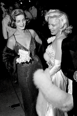 bellecs:  Lauren Bacall and Marilyn Monroe at the How to Marry