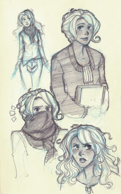 *shifty eyes* I felt like my sketchbook/tumblr needed more Adrienne,