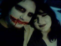 My wife, and I went as Jeff & Jane for Halloween. :3( This