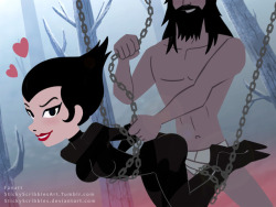 Samurai Jack and Ashi Ashi is acting a bit naughty so Samurai