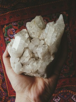 darksideoftheshroom:   I AM GIVING AWAY THIS QUARTZ CLUSTER THAT