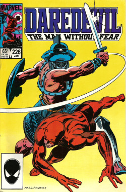 Daredevil No. 226 (Marvel Comics, 1986). Cover art by David Mazzucchelli.From