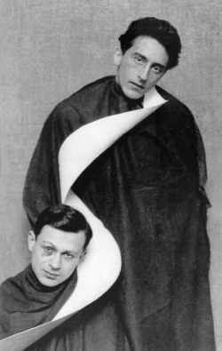 surrealist-phantoms:Man Ray - Jean Cocteau and Tristan Tzara