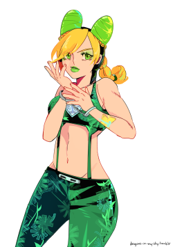 dragons-in-my-sky:My top 5 favorite outfits from Stone Ocean. I