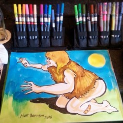 Drawing from Dr. Sketchy’s Boston. #mattbernson #drsketchys