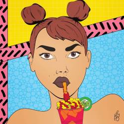 luisitwo:  It’s gonna be you And me.   #mangoneada #popart