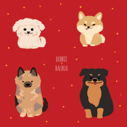 debbie-sketch:  Doggo Year! (●♡∀♡))ヾ☆*。