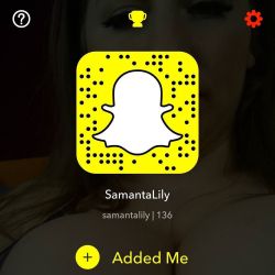 Everyone asks my Snapchat.. Here it is. by sexy_lovely_sam