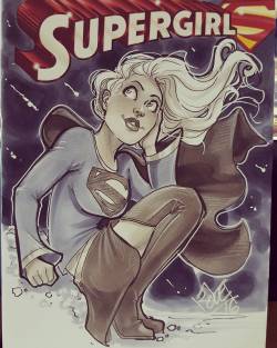 comfortandadam:  #supergirl #sketchcover by Comfort done in @copicmarker