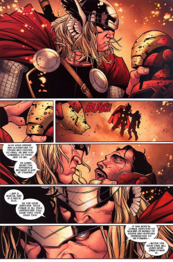 onegeeksblog:   Thor #3 - Olivier Coipel / J. Michael Straczynski  How the fight in Avengers should’ve played out 