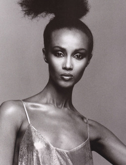 ladiesofthe70s:  Iman (1977)Photo: Francesco Scavullo 