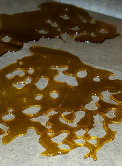 dewaxed:  Chem Dawg x Sour Diesel, beautiful slab. Terps are