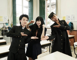 highdio: Nana Komatsu, Kento Yamazaki and Ryunosuke Kamiki on-set