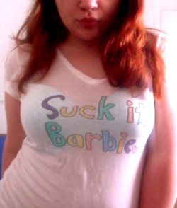 dailysexualfrustrations:  “Suck it, Barbie” Because