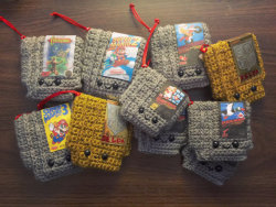 retrogamingblog:  Crochet NES Games made by  craftyiscoolcrochet