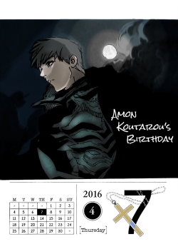 April 7, 2016Happy Birthday Amon-san! 