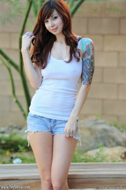 Ivy Snow is back again and why not she got great ink and great