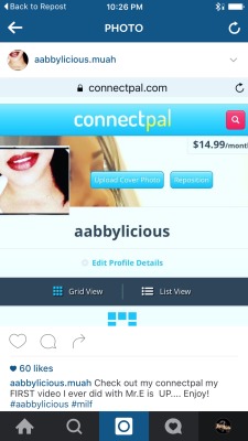 Make sure you join @aabbylicious connectpal before her subscription