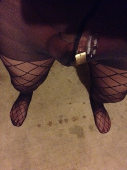 Love these pantyhose for work (and chastity cage)