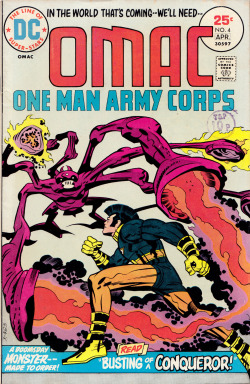 OMAC No. 4 (DC Comics, 1975). Cover art by Jack Kirby.From ebay.