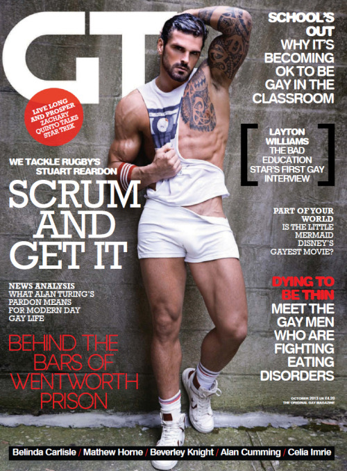 bodyandsoulmag:Stuart ReardonStuart Reardon is an English fitness model and professional rugby league footballer who is currently playing for AS Carcassonne in the French Elite One Championship. He plays as a fullback, wing or centre.Born: October 13,