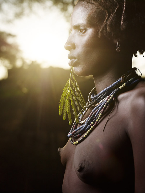 Ethiopian Dassanech girl, by Joey L.