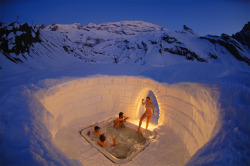 A hot spot for chillin’ (the uber-exclusive Iglu-Dorf Resort