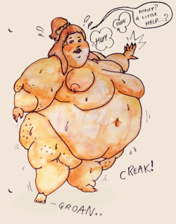 tasty-butterpear:Pudgy watercolour girlfriend is getting seriously