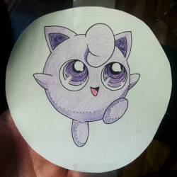 I love getting requests for Pokemon tattoos.  Jigglypuff purple