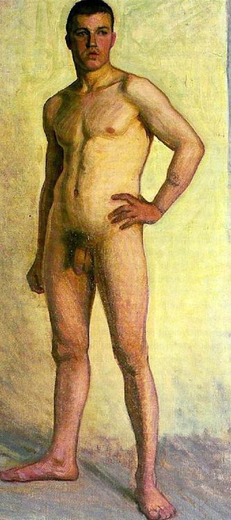 coraltigerpizza:Eugène Jansson (1862-1915). Desnudo masculino.