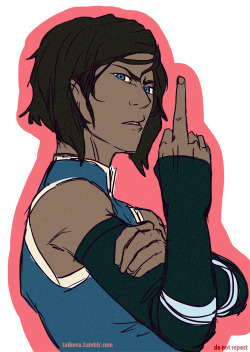 taikova:korra’s reaction to you belittling her and asami.my