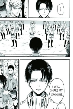 yanlikesgold:  Erwin is a kindergarten teacher and Levi is a